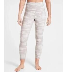 Athleta Elation 7/8 Tight Camo Taupe Size Small